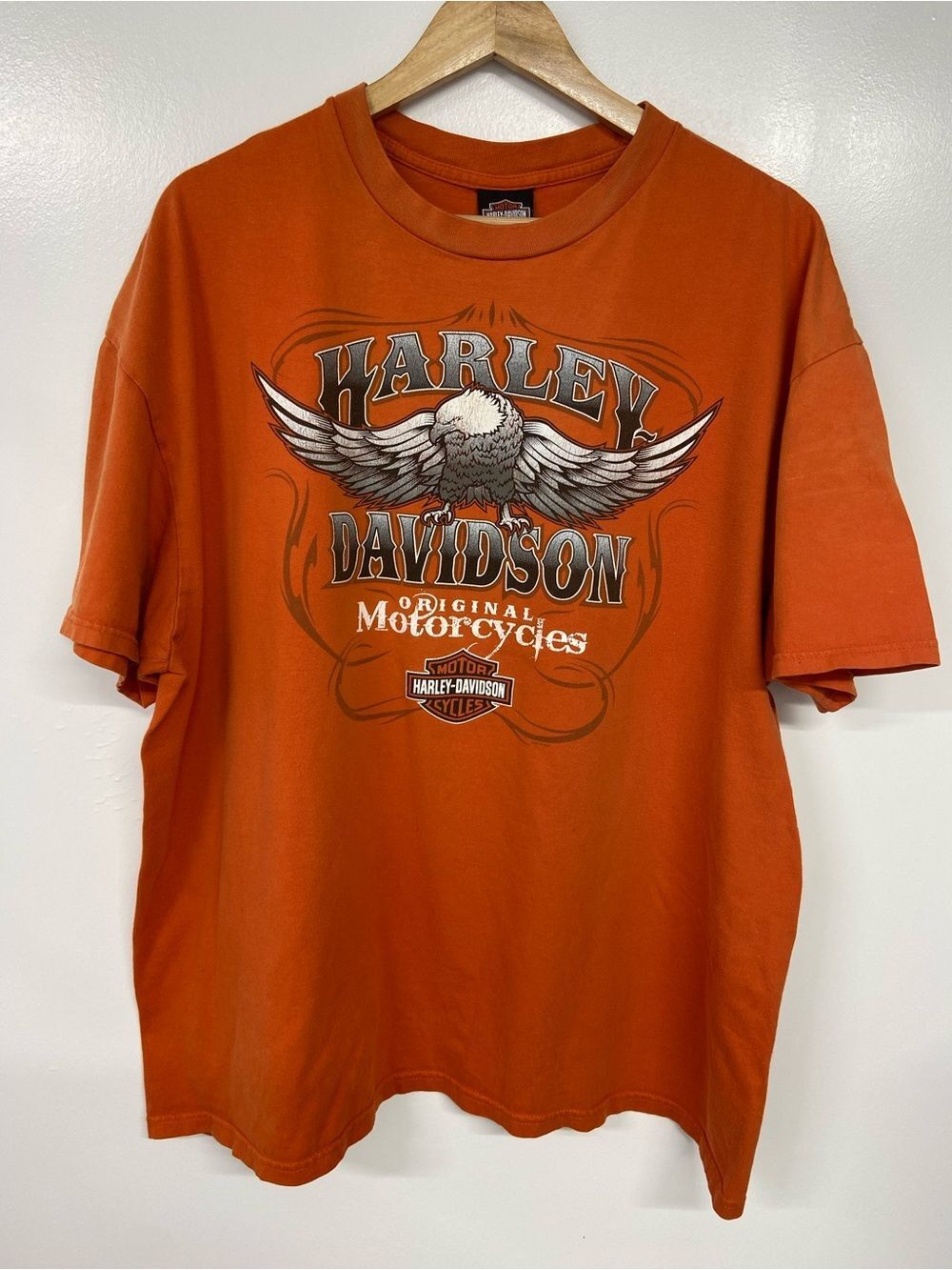 Harley-Davidson Orange Gaithersburg Maryland Tee Size 2XL